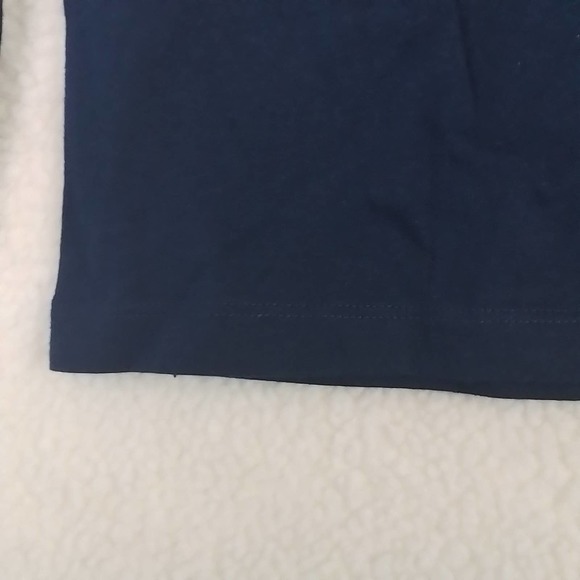 Carter's Kid Long Sleeve Cotton Top Tee Size 4 Navy‎ w/ Applique - Picture 11 of 12